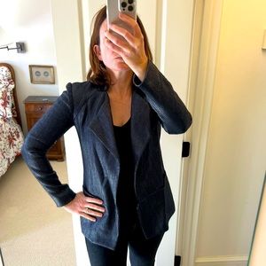 Metallic Grey Herringbone Blazer